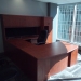 Autumn Maple Series 600 C / U Suite Desk, Overhead Storage